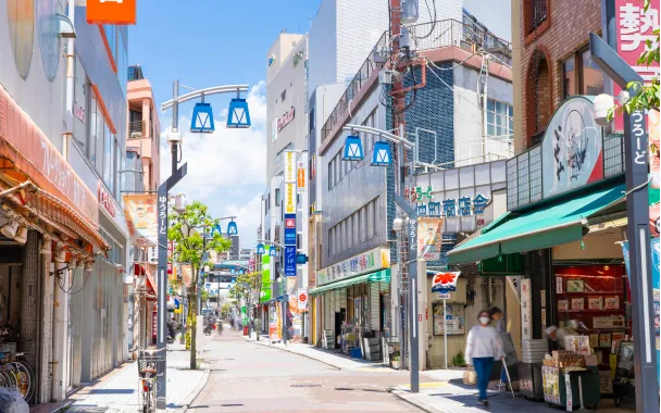 商店街でのイベントの様子